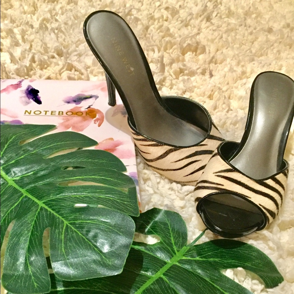 🦓 Nine West Zebra print heels 🦓